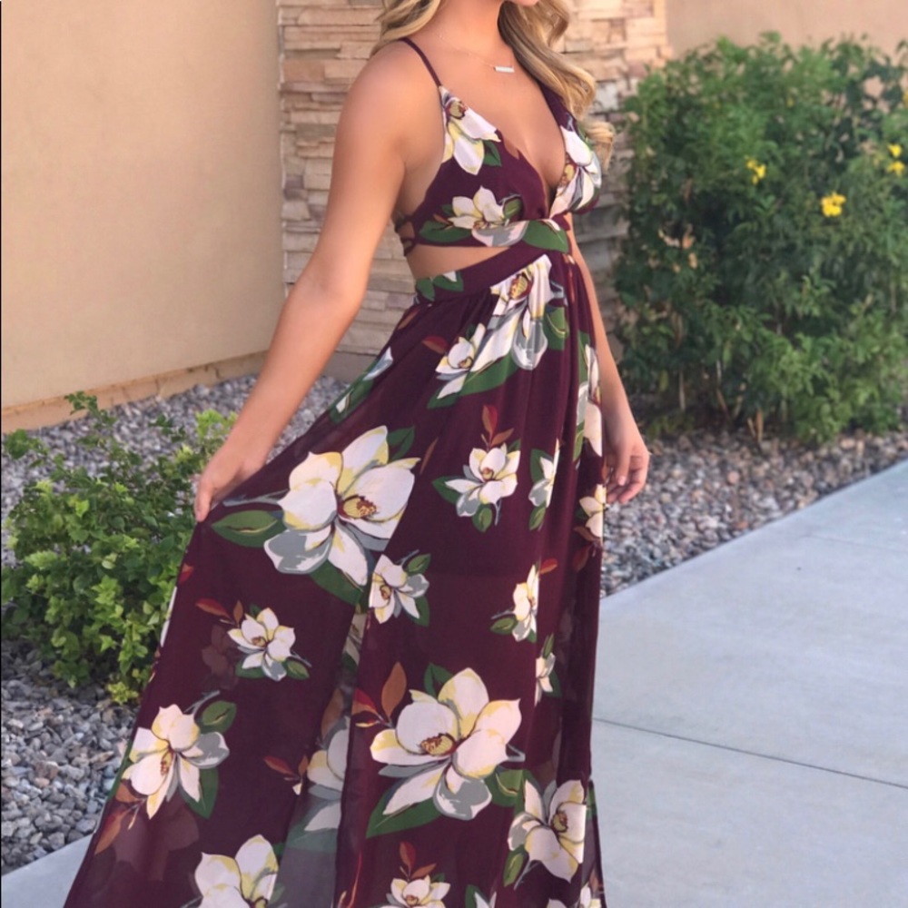 Lulus floral  Maxi Dress